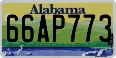 AL license plate 66AP773