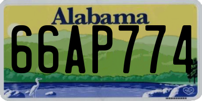 AL license plate 66AP774