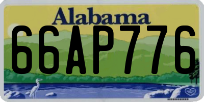 AL license plate 66AP776