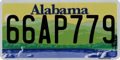 AL license plate 66AP779