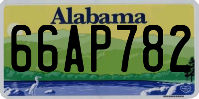 AL license plate 66AP782