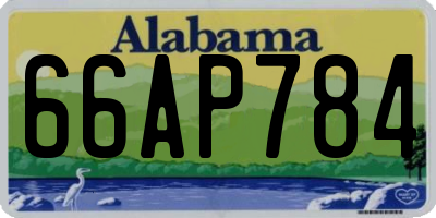 AL license plate 66AP784