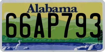 AL license plate 66AP793