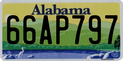 AL license plate 66AP797