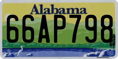 AL license plate 66AP798
