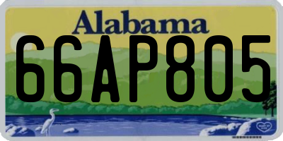 AL license plate 66AP805