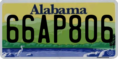 AL license plate 66AP806
