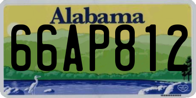 AL license plate 66AP812
