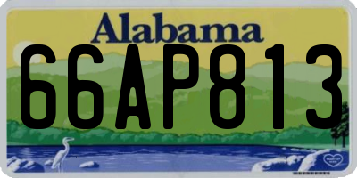 AL license plate 66AP813