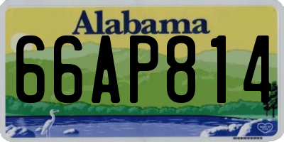 AL license plate 66AP814