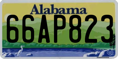 AL license plate 66AP823