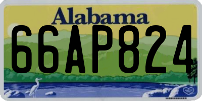 AL license plate 66AP824
