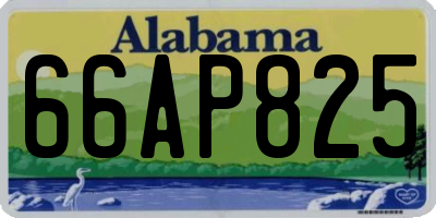 AL license plate 66AP825
