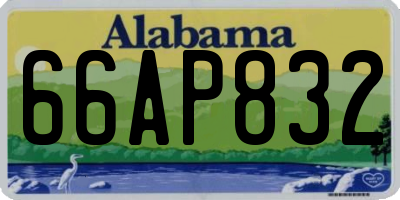 AL license plate 66AP832