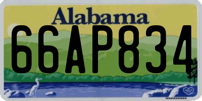 AL license plate 66AP834