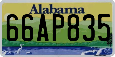 AL license plate 66AP835