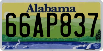 AL license plate 66AP837