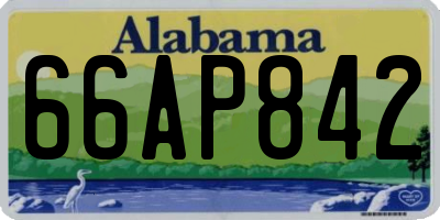 AL license plate 66AP842