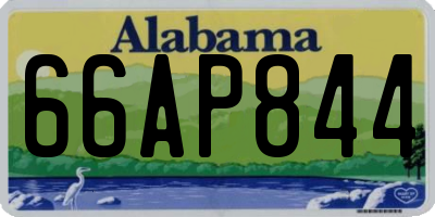 AL license plate 66AP844