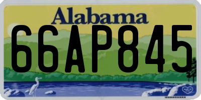 AL license plate 66AP845