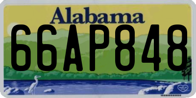 AL license plate 66AP848
