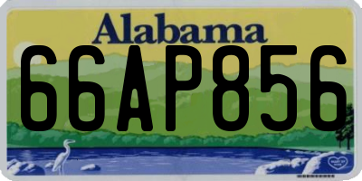 AL license plate 66AP856