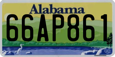 AL license plate 66AP861