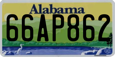 AL license plate 66AP862