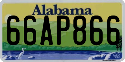AL license plate 66AP866