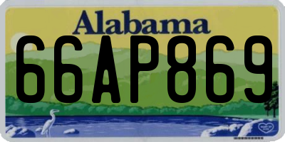 AL license plate 66AP869