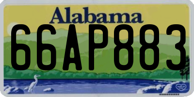 AL license plate 66AP883