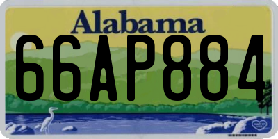 AL license plate 66AP884