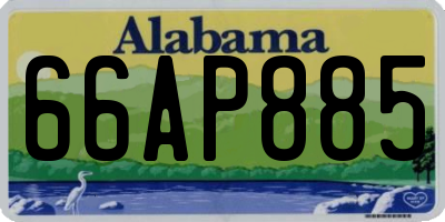 AL license plate 66AP885