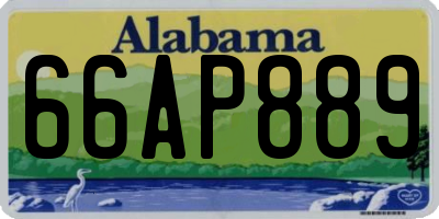 AL license plate 66AP889