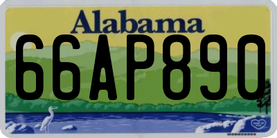 AL license plate 66AP890