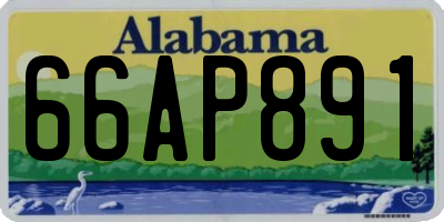 AL license plate 66AP891