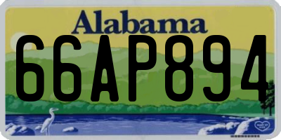 AL license plate 66AP894