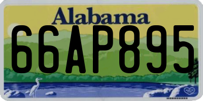 AL license plate 66AP895