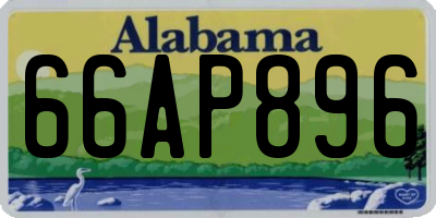 AL license plate 66AP896