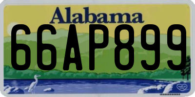 AL license plate 66AP899