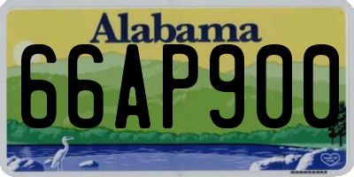 AL license plate 66AP900