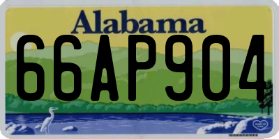 AL license plate 66AP904