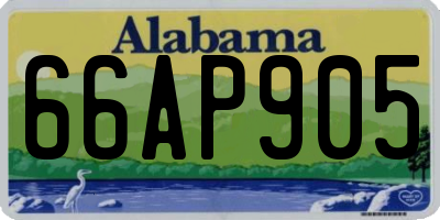 AL license plate 66AP905