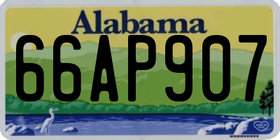 AL license plate 66AP907