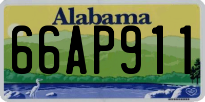 AL license plate 66AP911