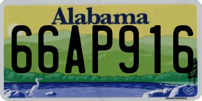 AL license plate 66AP916