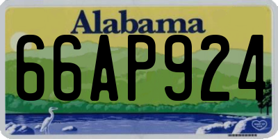 AL license plate 66AP924