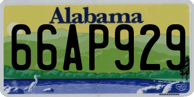AL license plate 66AP929