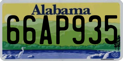 AL license plate 66AP935