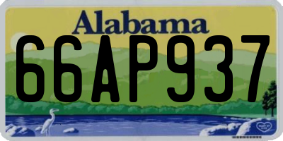 AL license plate 66AP937